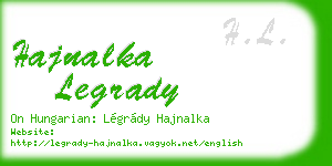 hajnalka legrady business card
